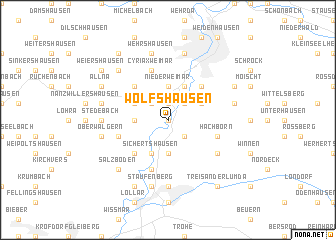 map of Wolfshausen