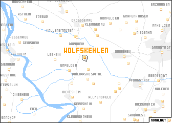 map of Wolfskehlen