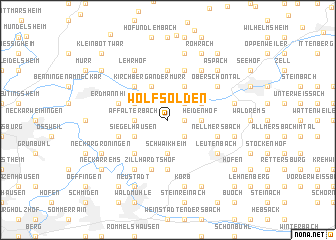 map of Wolfsölden