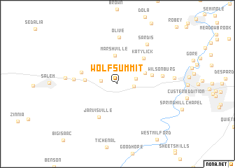 map of Wolf Summit