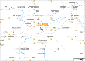 map of Wolfwil
