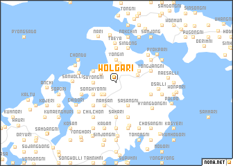 map of Wŏlga-ri