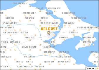 map of Wolgast