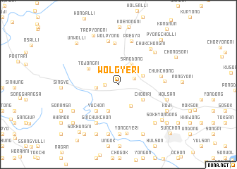 map of Wŏlgye-ri