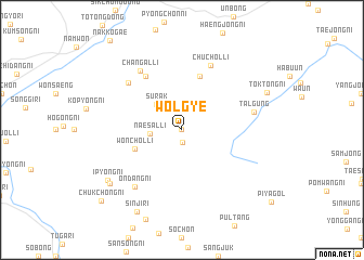 map of Wŏlgye