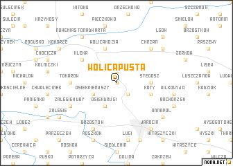 map of Wolica Pusta