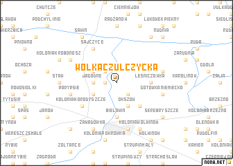 map of Wólka Czułczycka
