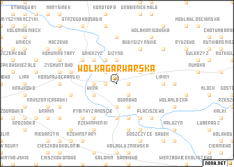 map of Wólka Garwarska