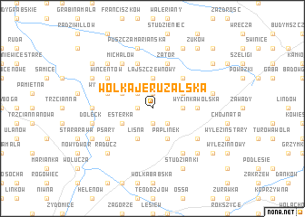 map of Wólka Jeruzalska