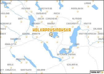 map of Wólka Prusinowska