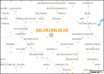 map of Wólka Zabłocka