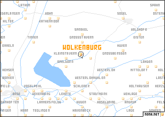 map of Wolkenburg