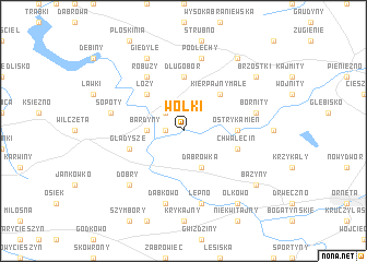 map of Wołki