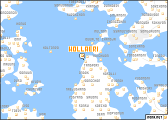 map of Wŏllae-ri