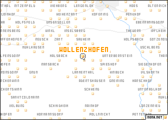 map of Wollenzhofen