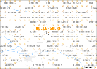 map of Wollersdorf