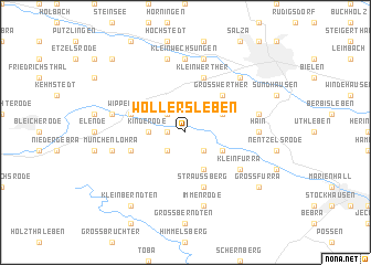 map of Wollersleben