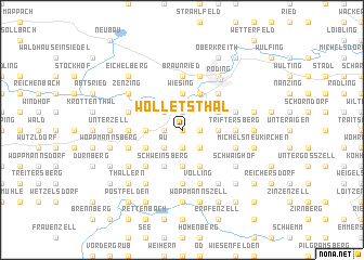 map of Wolletsthal