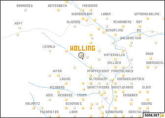 map of Wölling
