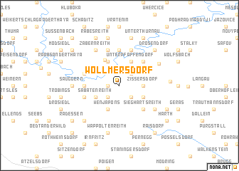 map of Wollmersdorf