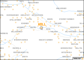 map of Wöll