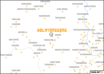 map of Wŏlmyŏng-dong