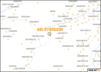 map of Wŏlmyŏnggok