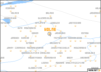 map of Wolne