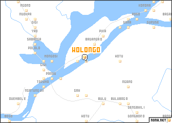 map of Wolongo