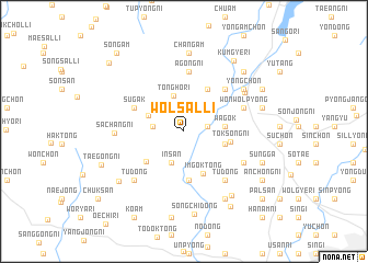 map of Wŏlsal-li