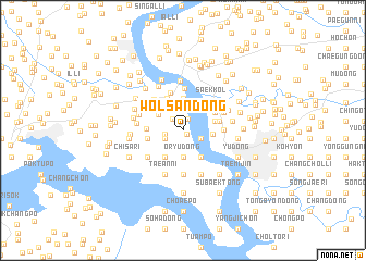 map of Wŏlsan-dong