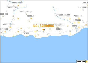 map of Wŏlsan-dong