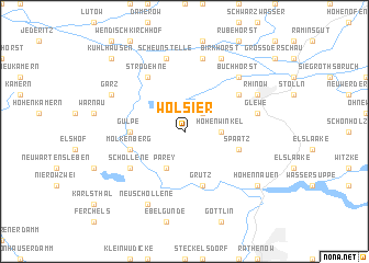map of Wolsier
