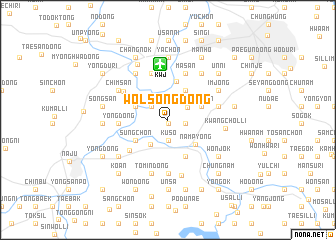 map of Wŏlsŏng-dong