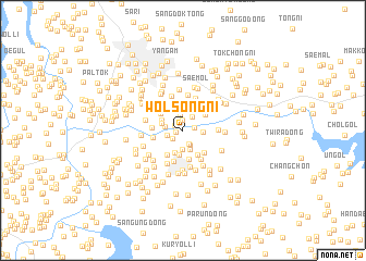 map of Wŏlsŏng-ni