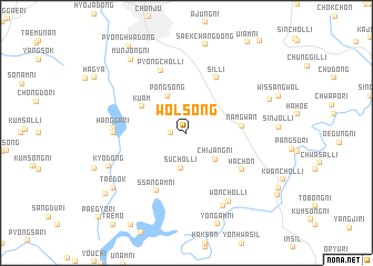 map of Wŏlsŏng