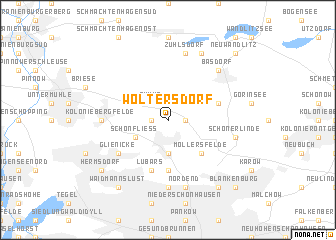 map of Woltersdorf