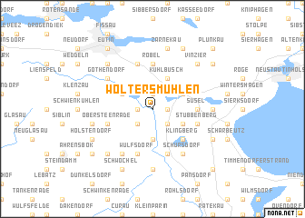 map of Woltersmühlen
