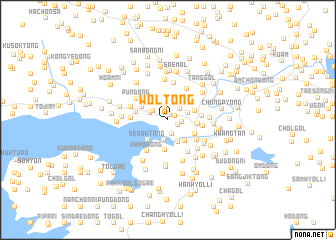 map of Wŏl-tong