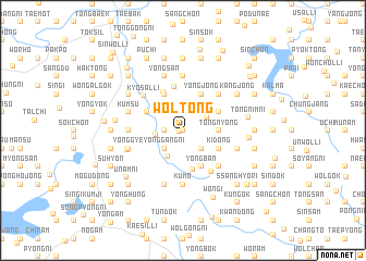 map of Wŏl-tong