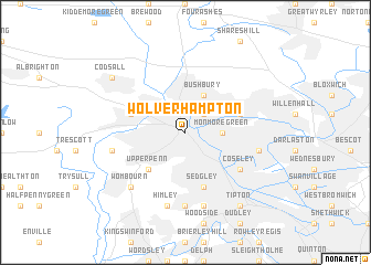 map of Wolverhampton