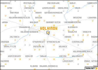 map of Wolwinów