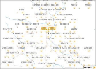 map of Wölzing