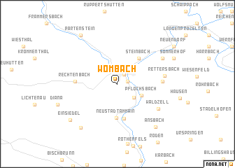 map of Wombach