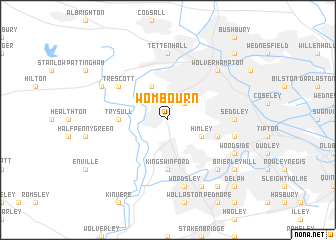 map of Wombourn