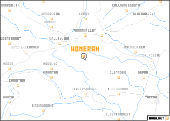 map of Womerah