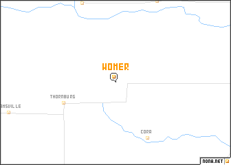 map of Womer