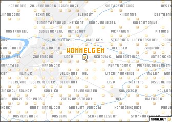 map of Wommelgem
