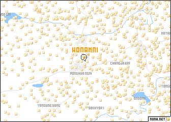map of Wŏnam-ni