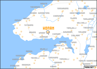 map of Wŏnam